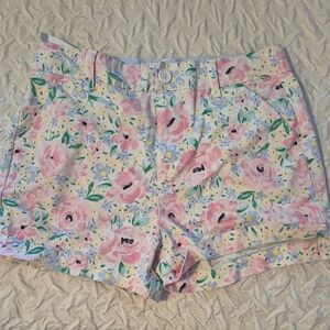 Crown & Ivy Pink Floral Kids Shorts